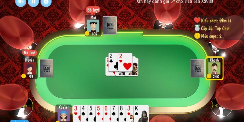 Game tiến lên miền nam online hướng dẫn chơi
