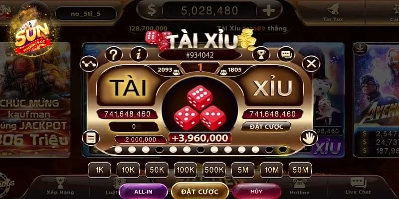 Sân chơi tài xỉu Sunwin